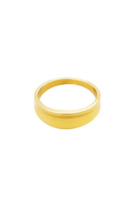 Edelstahlring Goldfarbe 15 2