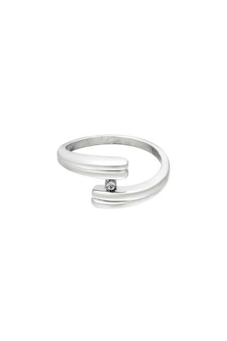 stainless steel ring chic Silver Color 16 2