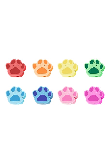 DIY Beaded Dog Paws Multi polymer clay