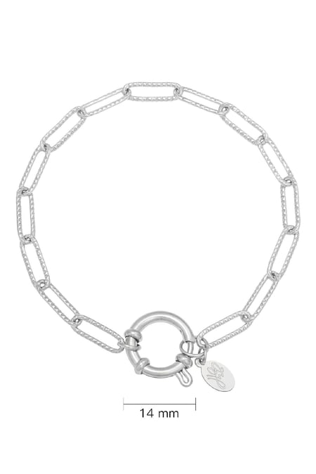 Bracelet Chain Beau Silver Color Stainless Steel