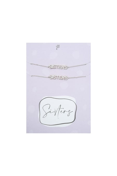 Bracelet Sisters Set Silver Color Copper 2