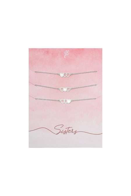 Bracelet Three Sisters Argenté Acier inoxydable 2