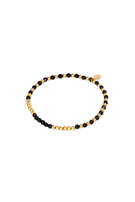 Bracelet Beads Spheres Gold Color Stainless Steel 2