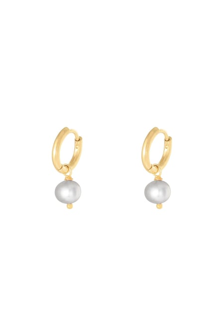 Pendientes Pearl Of The Sea Gris Acero inoxidable 2