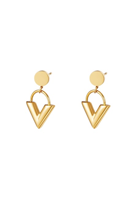 Pendientes Venus Gold Color dorado Acero inoxidable 2