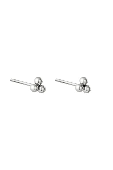 Küpe Üçlü Mermi Silver Color Stainless Steel 2