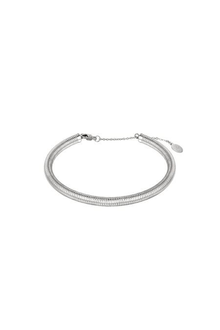Bracelet Bangle Coil Silver Color Stainless Steel One size 2