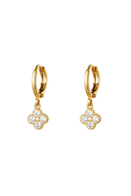 Oorbellen Clover Goud kleur Koper 2