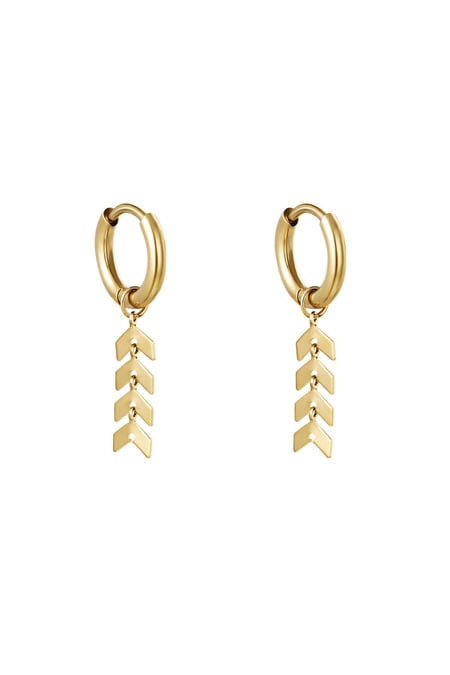 Küpe Kılçık Gold Stainless Steel 2