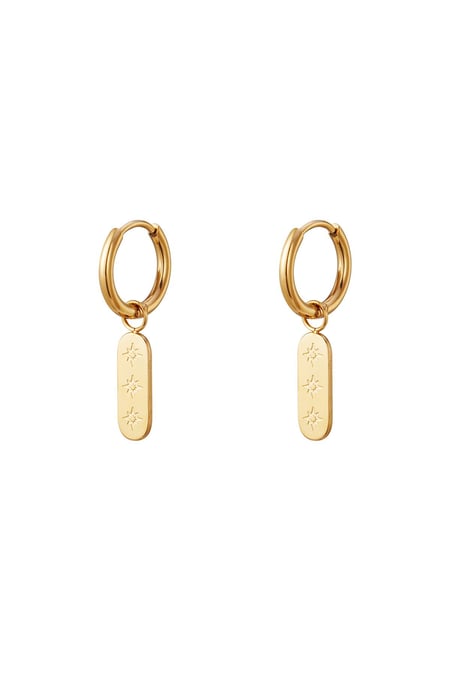 Paslanmaz çelik küpe güneş Gold Stainless Steel 2