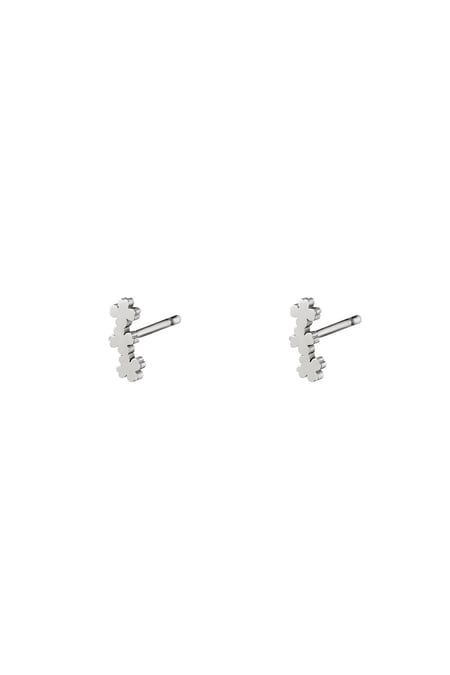 stainless steel earstuds three clovers 2