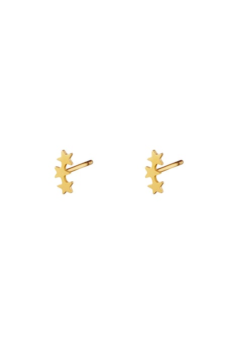 stainless steel earstuds three stars 2