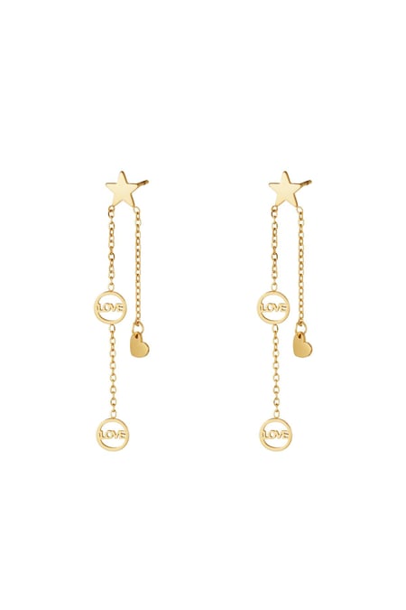 Boucles d'oreilles étoile filante Acier inoxydable 2