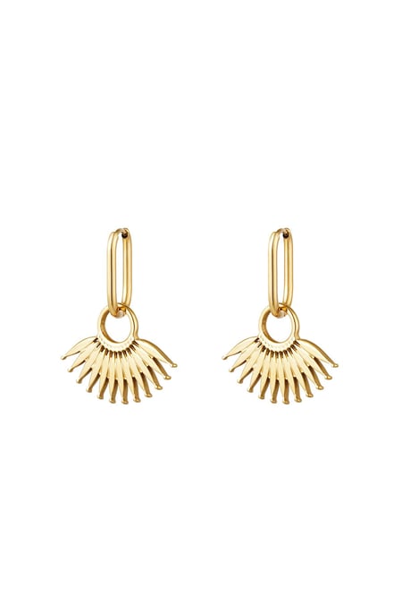 Paslanmaz çelik küpe Gold Stainless Steel (Pack with plastic bag) 2