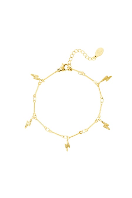 Bracelet lightning bolt Gold Color Stainless Steel 2