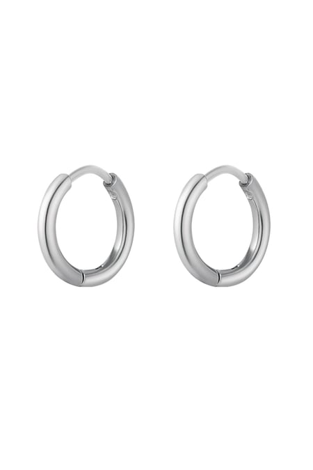 Creoli semplici XS Silver Color Stainless Steel 2