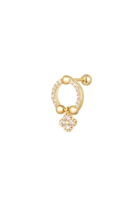 Piercing ring - Sparkle collection Gold Color Copper 2