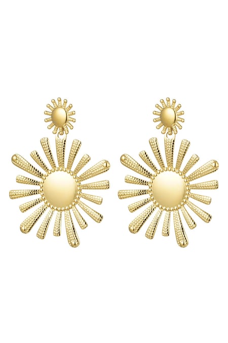 pendientes acero inoxidable flores  2