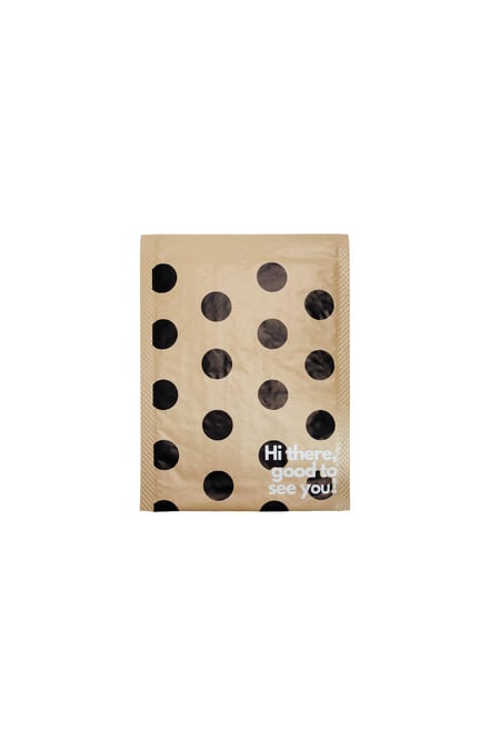 Enveloppe d'expédition Noir & Beige Plastique 2