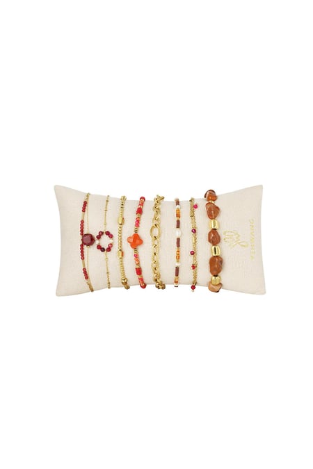 Bracelets présentoir bijoux sertis pierres/perles Couleur or Acier inoxydable 2