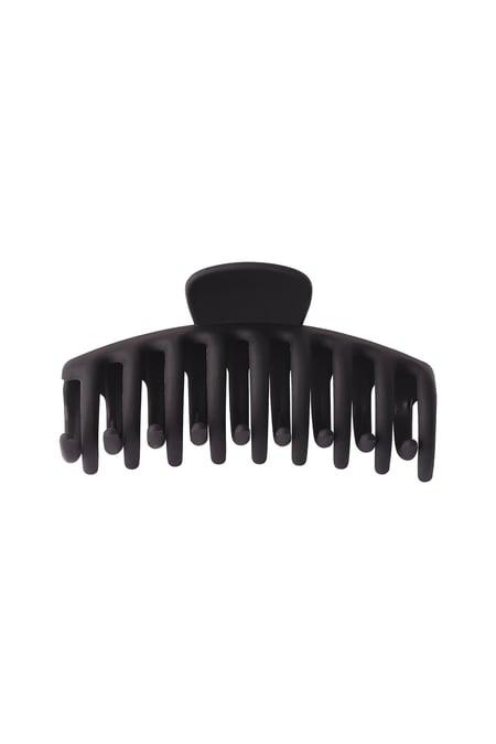 Big hair clip matte finish Black Plastic 2
