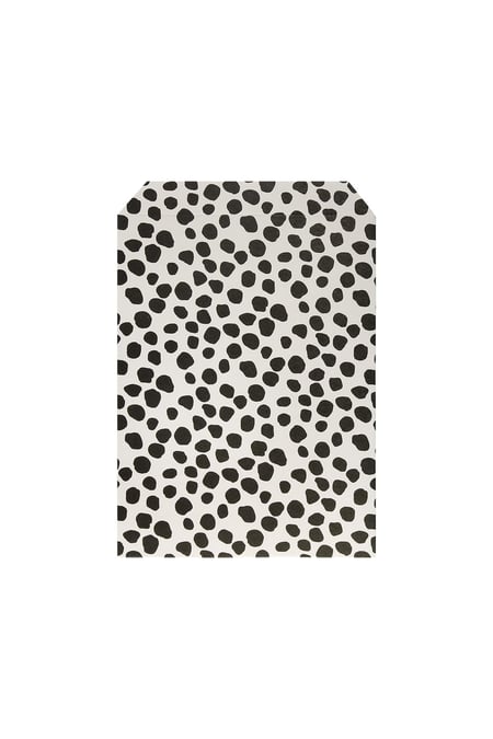 Petit sac en papier imprimé léopard Noir & Beige Paper 2