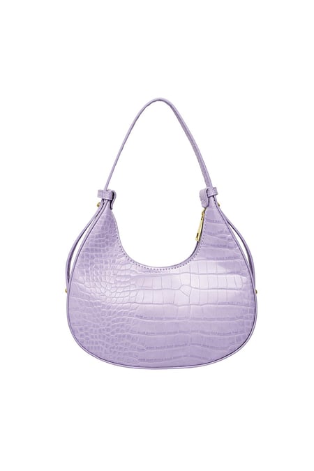 Sac à main en similicuir avec imprimé Lilas Polyuréthane 2
