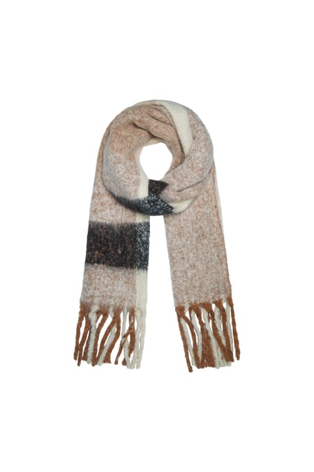Schal Winter Time Beige Polyester 2
