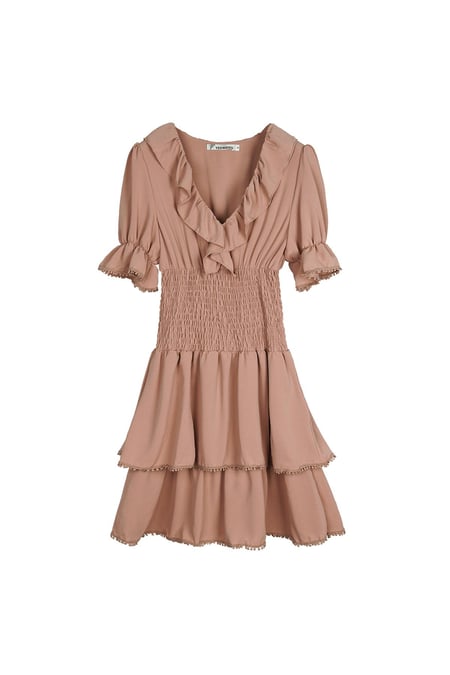 Dress Ruffle Madness Pink S 2