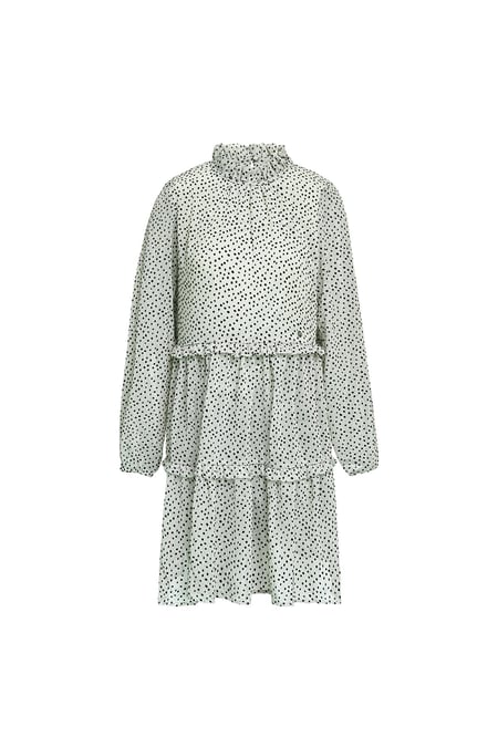 Lagenkleid mit Rüschen Grün S 2