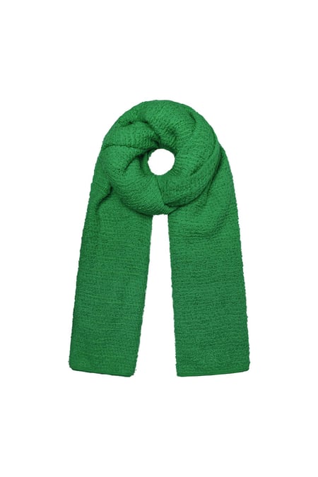 Winterschal mit Reliefmuster Grün Polyester 2