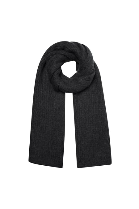 Echarpe tricot uni 2