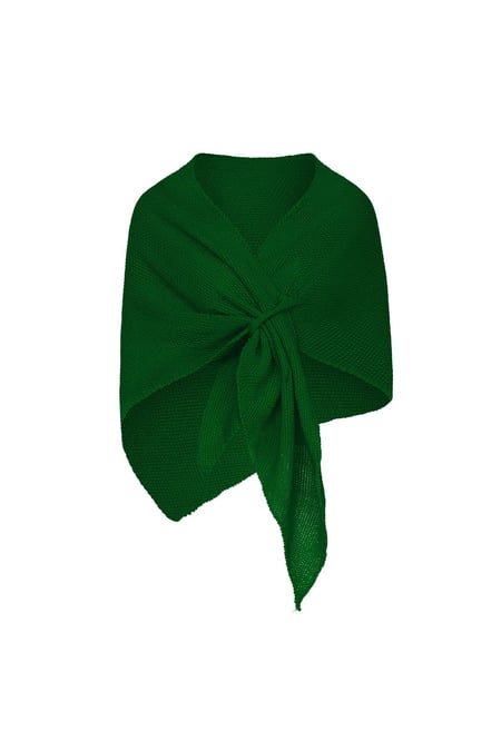 Shawl plain print Green Acrylic 2