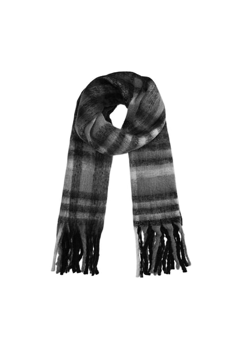 Echarpe happy print Noir Polyester
