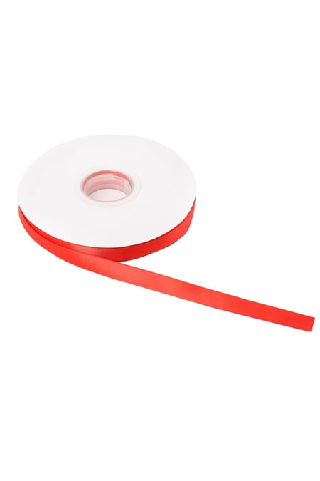 Dekorasyon Kurdelesi Mükemmel Hediye 1,6 cm Red Polyester