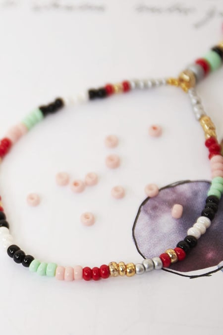 DIY Beads Coloured - 3MM Grijs Plastic
