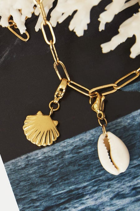 DIY Clasp Charm Clam Shell Silver Color Stainless Steel