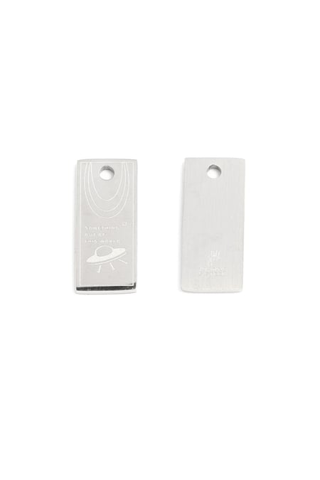 Charm Sky Silver Color Stainless Steel