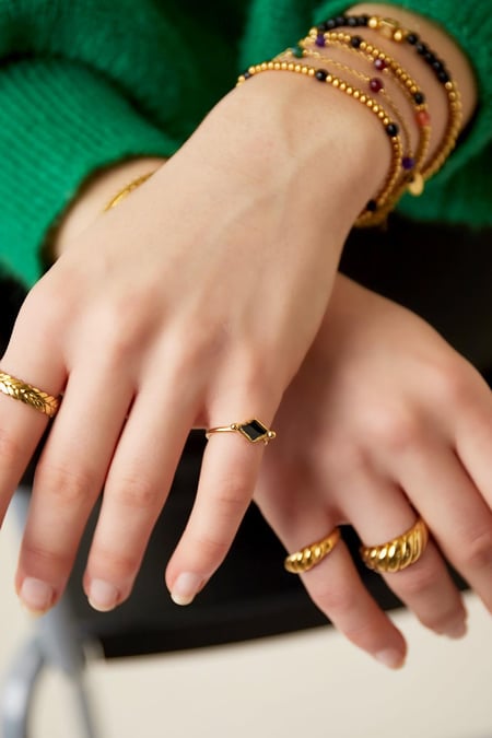 Stainless steel ring Silver Color 16