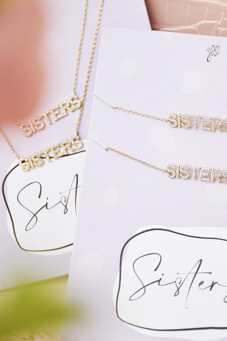 Bracelet Sisters Set Silver Color Copper