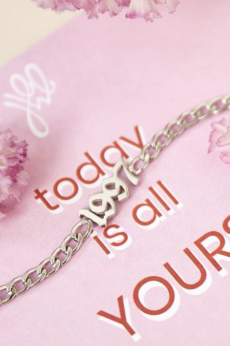 Armband Today Is Yours - 1986 Zilver Stainless Steel