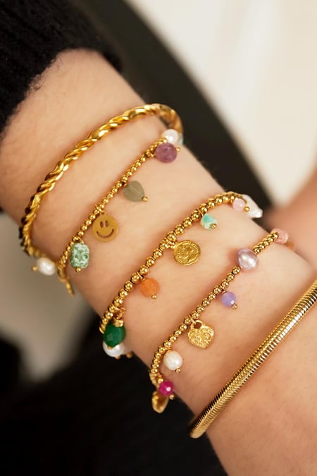 stainless steel bracelet beads the good life