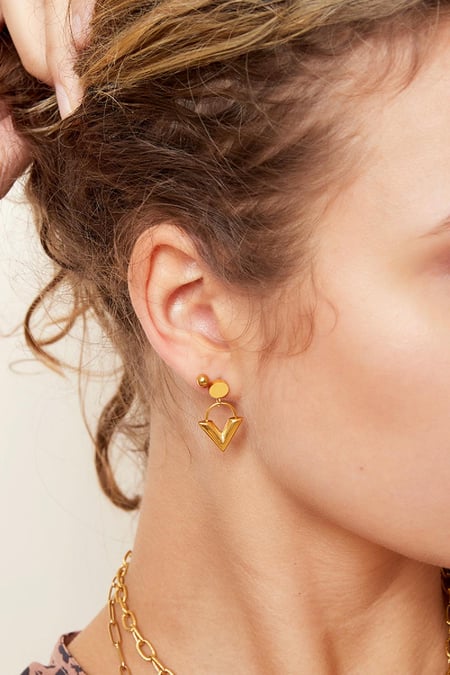 Pendientes Venus Gold Color dorado Acero inoxidable