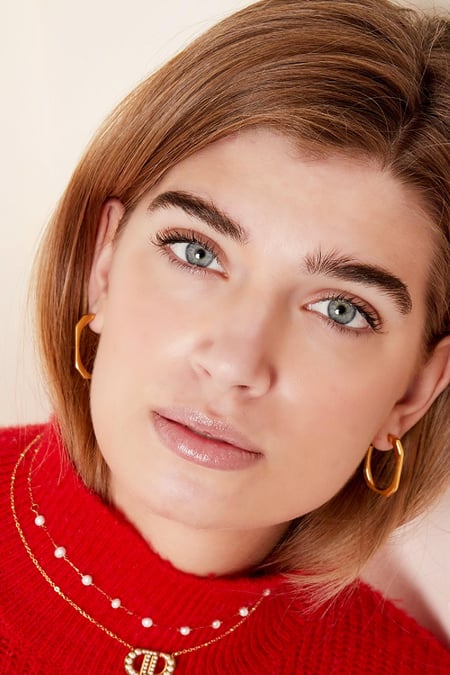 Earrings geometric Gold Color Stainless Steel