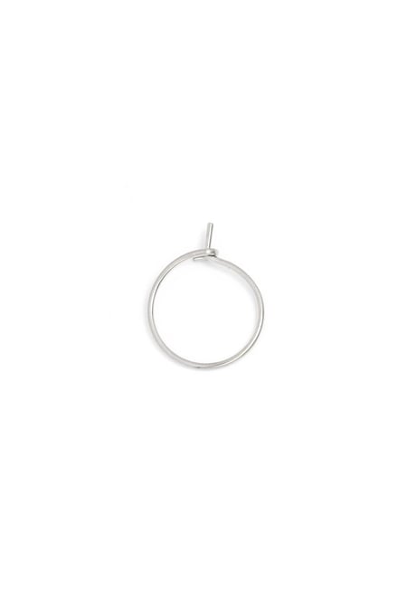 Conjunto criollos Hoop modelo 1 Plata Acero inoxidable