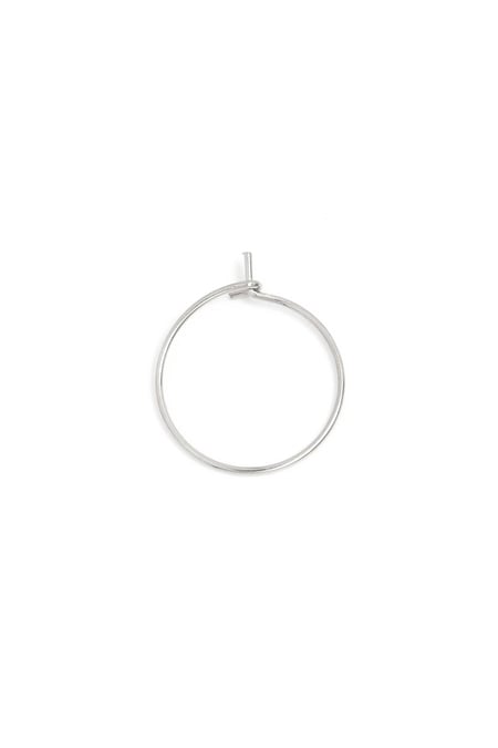 Creoles set Hoop model 2 Silver Color Stainless Steel 2