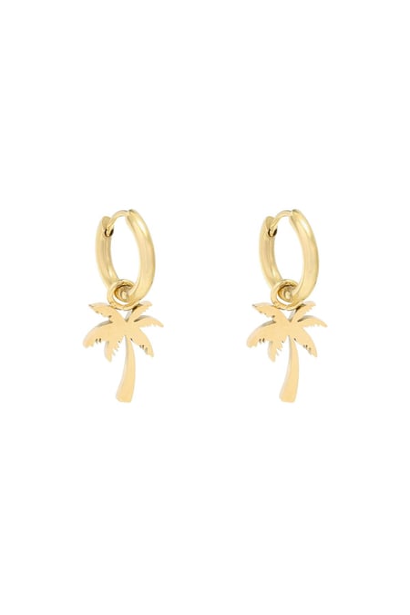 Boucles d'oreilles Summer Palm Acier inoxydable 2