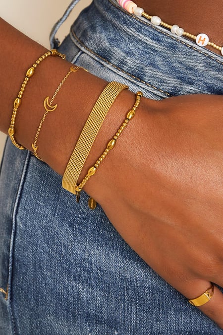 Roestvrij stalen armband Goud kleur Stainless Steel