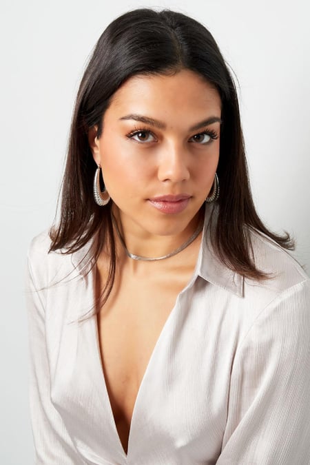 Boucles d'oreilles acier inoxydable chic medium