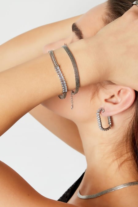 flat stainless steel bracelet